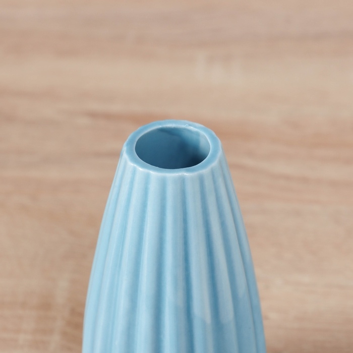 Ваза керамика настольная "Пернилле" 12,5х6 см, синий