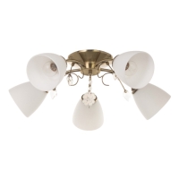 Люстра "Луиза" 5х40Вт Е27 бронза 58х58х26см