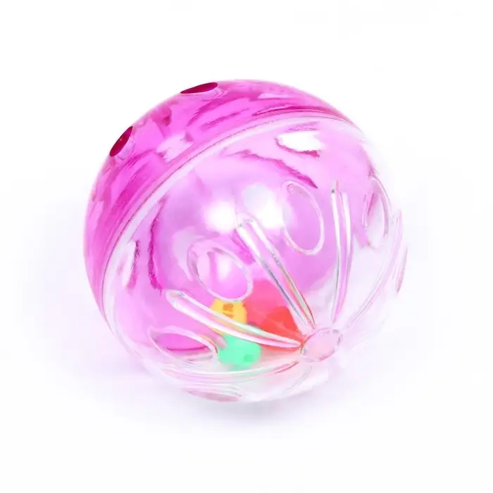 Шарик для кошек "Веселая семейка" с пластиковыми шариками внутри, 4,2 см, фасовка 40 шт