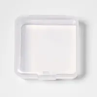 Таблетница, 3.5&times;3.5&times;2 см, 1 секция, прозрачная