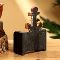 Календарь настольный &laquo;Якорь&raquo;, 7&times;4&times;10 см, дерево, чёрно-коричневый