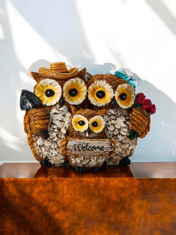 Фигурка полистоун TAKE IT EASY &laquo;Семья сов&raquo;, 11&times;9&times;7.5 см