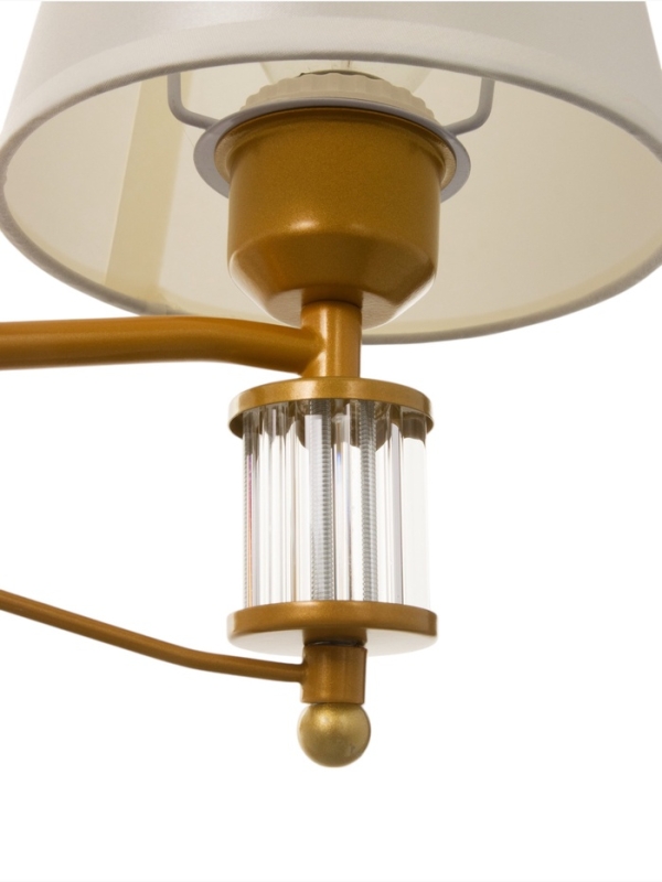 Люстра 1091/5GD 40Вт Е27 золото 60х60х38-78 см BayerLux