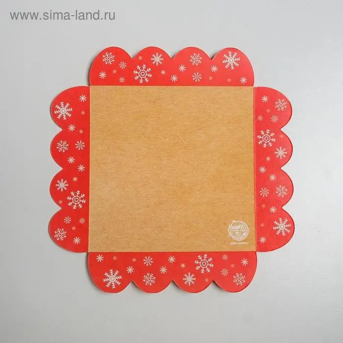 Коробка для кондитерских изделий с PVC крышкой &laquo;New story&raquo;, 13 х 13 х 3 см