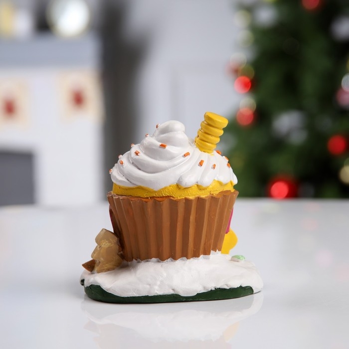 Светодиодная фигура «Сладкий домик» 13 × 12 × 9 см, полистоун, батарейки LR44х2 (в комплекте), свечение тёплое белое Светодиодная фигура «Сладкий домик» 13 × 12 × 9 см, полистоун, батарейки LR44х2 (в комплекте), свечение тёплое белое