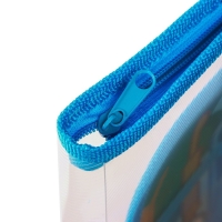 Папка пластиковая А4, на молнии, Синий трактор