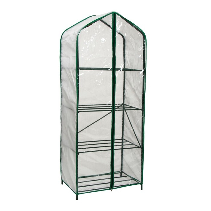 Парник-стеллаж, 4 полки, 160 × 65 × 40 см, металлический каркас d = 16 мм, чехол из спанбонда 60 г/м² Парник-стеллаж, 4 полки, 160 × 65 × 40 см, металлический каркас d = 16 мм, чехол из спанбонда 60 г/м²