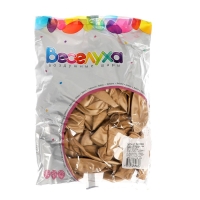 Шар латексный 18" &laquo;Зеркальные шары&raquo;, хром золото, набор 25 шт.