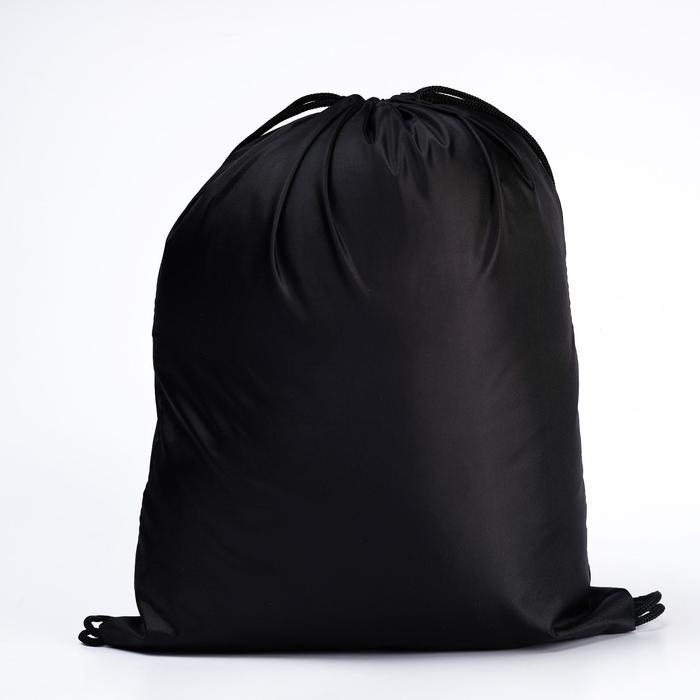 Мешок для обуви 420&times;340 мм, Calligrata &laquo;Стандарт&raquo;, (мягкий полиэстер, плотность 210 D), чёрный