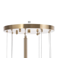 Светильник "Жаклин" 9х3Вт G4 бронза 30х30х180см