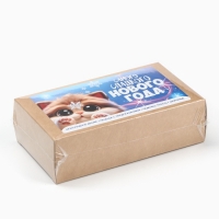 Новогодний подарок гифтбокс мини &laquo;Самого сладкого 2025&raquo;: драже, печенье, леденец, шоколад