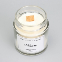 Свеча ароматическая из соевого воска в банке, 150 г, манго