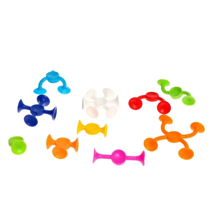 Конструктор &laquo;Забавные присоски&raquo;, 66 деталей