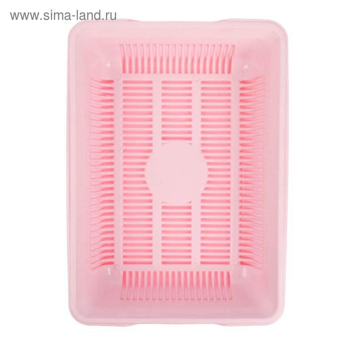 Туалет глубокий с сеткой 36 х 25 х 9 см, розовый