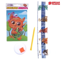 Алмазная мозаика с частичным заполнением для детей &laquo;Совушка с гитарой&raquo;, 10 х 15 см