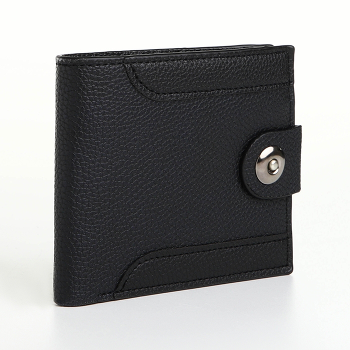 Портмоне мужское на магните, отдел для карт, монет, цвет чёрный Портмоне мужское на магните, отдел для карт, монет, цвет чёрный