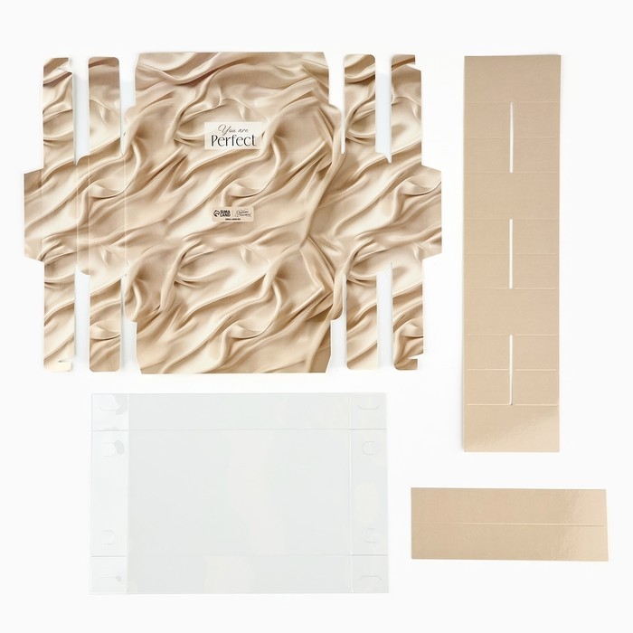 Коробка под 8 конфет с ячейками &laquo;Нежность&raquo;, 10 х 18.5 х 3 см