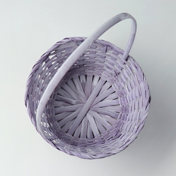 Набор корзин, 19х7,5х9,5/31 см, 22х9х11/34 см, 24х9х11,5/35 см, 3 шт, фиолетовые, бамбук