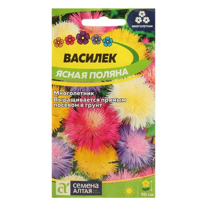 Семена цветов Василек Семена цветов Василек "Ясная Поляна", многолетний, Сем. Алт, ц/п, 0,3 г