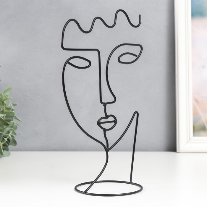 Сувенир металл "Абстракция. Лицо девушки" 25х17 см