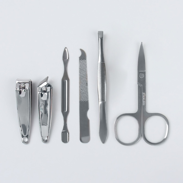 Набор маникюрный «Цветочный сад», 6 предметов, разноцветный Набор маникюрный «Цветочный сад», 6 предметов, разноцветный