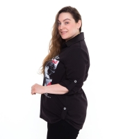 Сорочка женская, цвет черный, размер 52