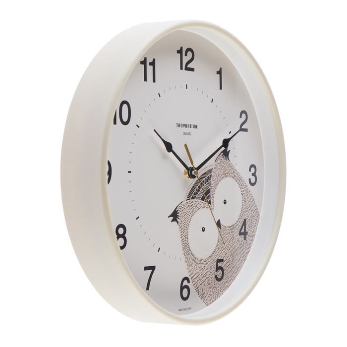 Часы настенные, серия: Интерьер, Часы настенные, серия: Интерьер, "Сова", d-30.5 см, плавный ход