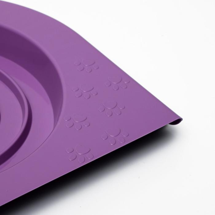 Туалет для приучения кошек к унитазу 39,2 х 38,7 х 3 см, фиолетовый