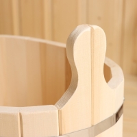 Шайка-таз из липы, овальная, 10 л, нержавеющий обруч, "Добропаровъ" Шайка-таз из липы, овальная, 10 л, нержавеющий обруч, "Добропаровъ"