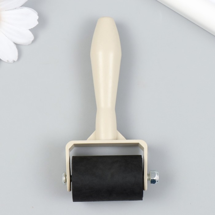 Ролик для творчества 9,5х3,5 см пластик, металл, резина