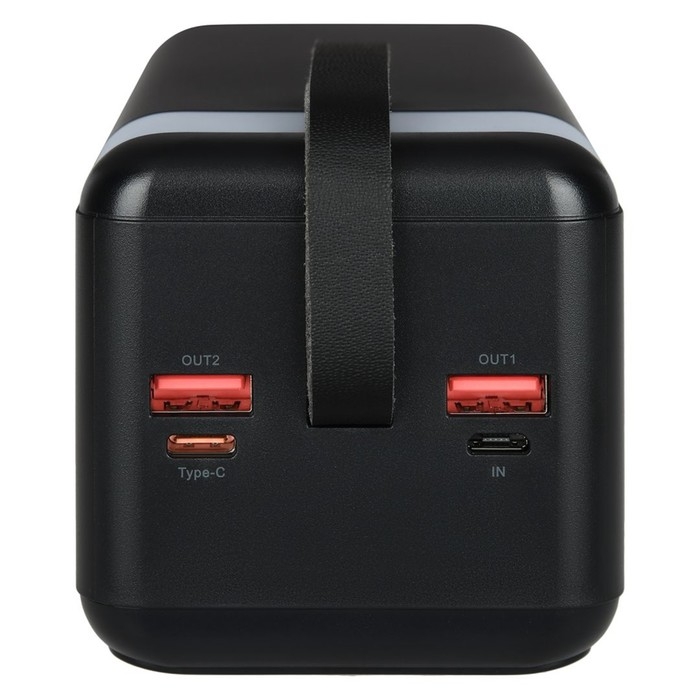 Внешний аккумулятор TFN Porta LCD PD, 40000 мАч, 2 USB, Type-C, microUSB, черный