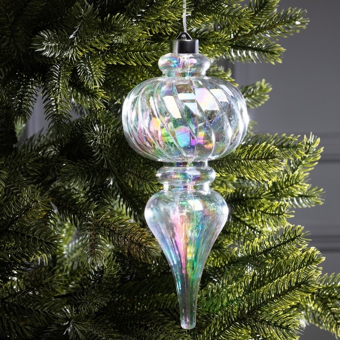 Елочная игрушка светодиодная Елочная игрушка светодиодная "Сияние", 27х11 см, 12 LED, ААх2, свечение тёплое белое