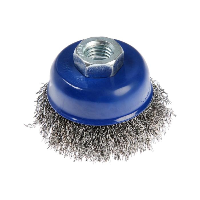 Щетка металлическая для УШМ ТУНДРА, &laquo;чашка&raquo;, М14, 65 мм