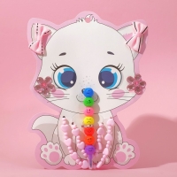 Набор детский «Выбражулька» 6 предметов:2 резинки, клипсы, бусы, браслет, фломастер, котёнок, цветной Набор детский «Выбражулька» 6 предметов:2 резинки, клипсы, бусы, браслет, фломастер, котёнок, цветной