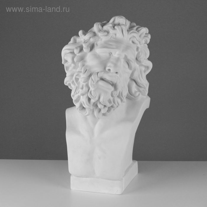 Гипсовая фигура Бюст Лаокоона, 28 х 30 х 55 см