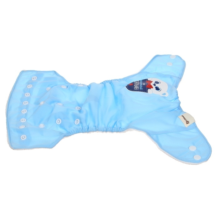 Многоразовый подгузник «Джентельмен», 3-8 кг, цвет голубой, Крошка Я Многоразовый подгузник «Джентельмен», 3-8 кг, цвет голубой, Крошка Я