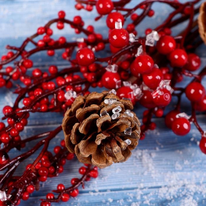 Декор Декор "Зимнее очарование" шишки замёрзшие ягоды, 35 см