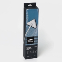 Щётка для окон Raccoon, поролоновая телескопическая насадка 47(80,5) см, две насадки из микрофибры с держателем 11,5&times;6,5 см