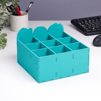 Органайзер для хранения мелочей "Ты сможешь!" 9 отделений 19х19х12 Органайзер для хранения мелочей "Ты сможешь!" 9 отделений 19х19х12