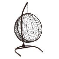 Подвесное кресло КОКОН «Круглое» зелёная подушка, черная стойка Подвесное кресло КОКОН «Круглое» зелёная подушка, черная стойка