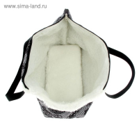 Сумка - переноска для животных, зимняя, оксфорд, 40 х 19 х 26 см, микс цветов Сумка - переноска для животных, зимняя, оксфорд, 40 х 19 х 26 см, микс цветов