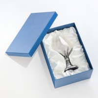 Бокал для коньяка "Рука скелета", 550 мл, серебро