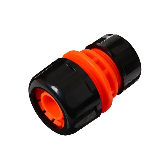 Муфта переходная, для шлангов 3/4 Муфта переходная, для шлангов 3/4" (19 мм) – 1" (25 мм), цанговое соединение, пластик, «Жук»