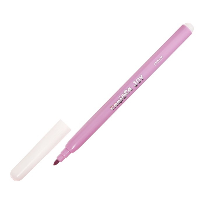 Фломастеры 36 цветов 50 штук, Carioca "Joy", тонкий наконечник, стойкие, легко смываемые и нетоксичные чернила, картонный пенал