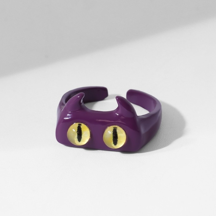 Кольцо &laquo;Монстрик&raquo; беззубик, цвет фиолетовый, безразмерное