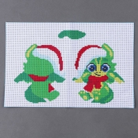 Новый год! Вышивка крестиком. Игрушка «Дракоша в шарфике» Новый год! Вышивка крестиком. Игрушка «Дракоша в шарфике»