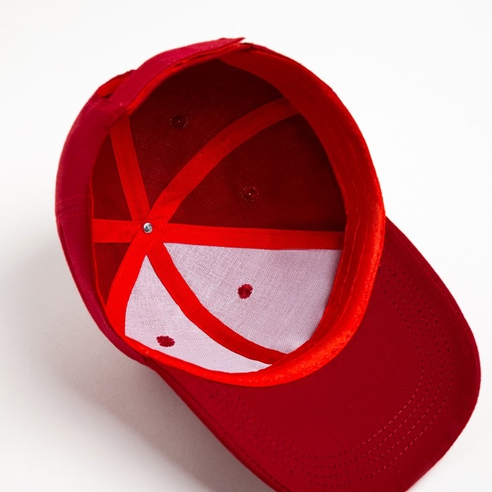 Кепка однотонная MINAKU, цвет бордовый, р-р 52-54 Кепка однотонная MINAKU, цвет бордовый, р-р 52-54