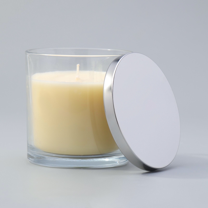 Свеча ГИГАНТ ароматическая в стакане Свеча ГИГАНТ ароматическая в стакане "Ванильный лайм", соевый воск, 10х10 см