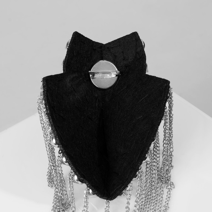 Брошь Брошь "Эполет" шипы, цвет серебро