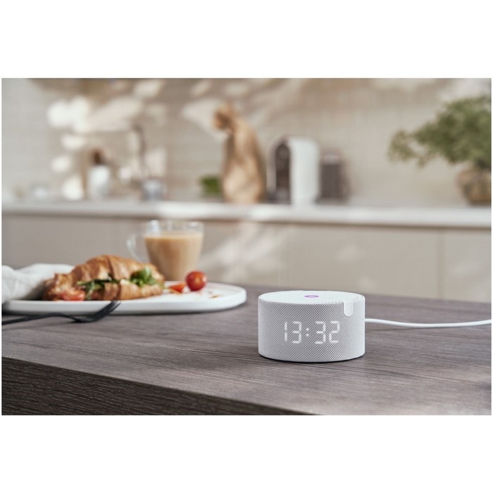 Умная колонка Умная колонка "Новая Яндекс Станция Мини" (YNDX-00020G), голосовой помощник Алиса,10Вт, с часами, серая